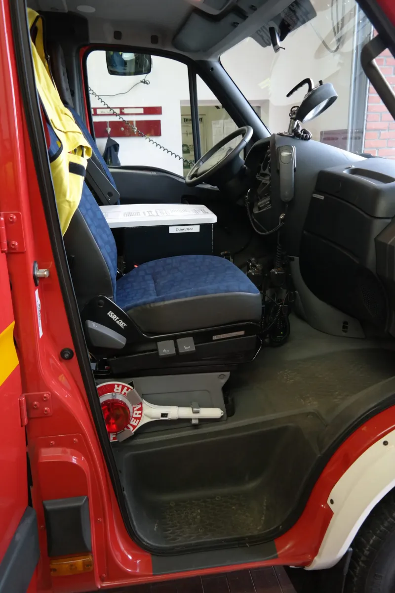 Blick ins Fahrerhaus